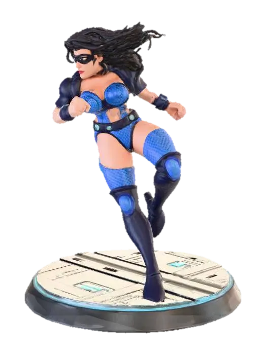 Vigilante in Action - Eternalchampions 3D model, vytvořený pomocí AI