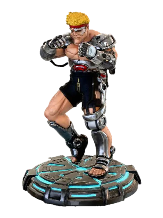 Cybernetic Warrior - Eternalchampions 3D model, vytvořený pomocí AI