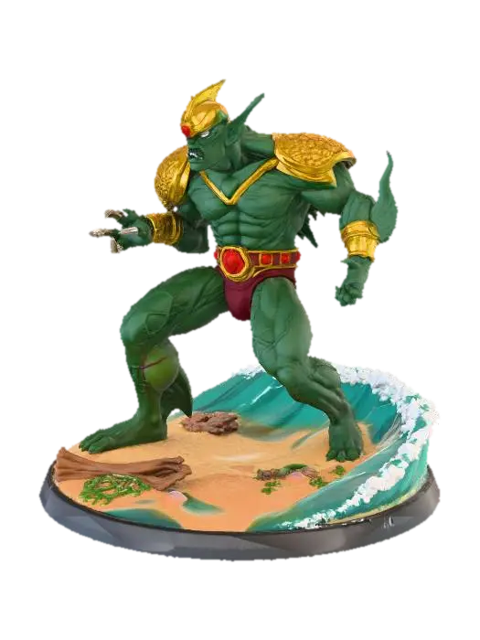 Beach Beast Warrior - Eternalchampions 3D model, vytvořený pomocí AI