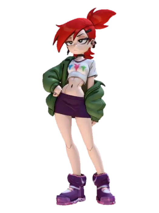 Character Attitude - Guide 3D-model, gegenereerd door AI