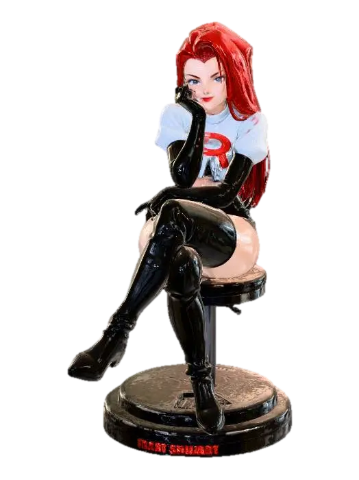 Crimson Siren - Color 3D model, vytvořený pomocí AI