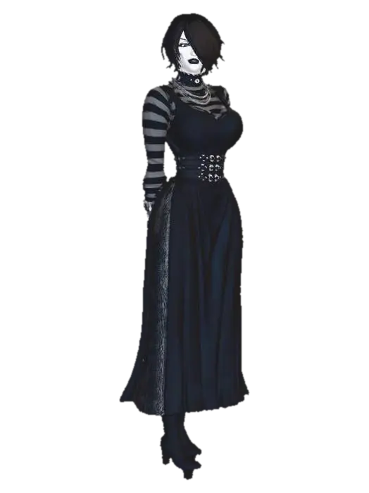 Empress of Shadows 3D model, vytvořený pomocí AI