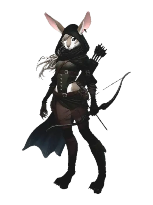 Moonlit Huntress, #EasterEgg2026# - 2026 3D model, vytvořený pomocí AI