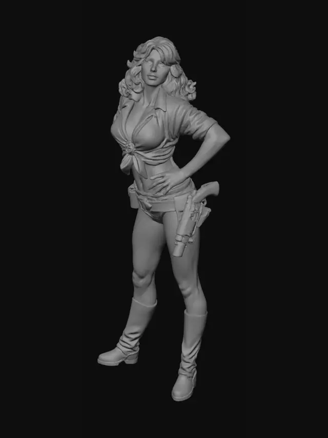 3D model for Western Heroine