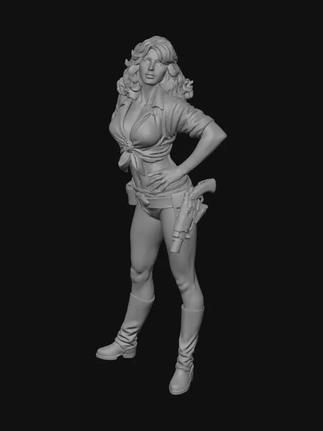 3D model for Western Heroine