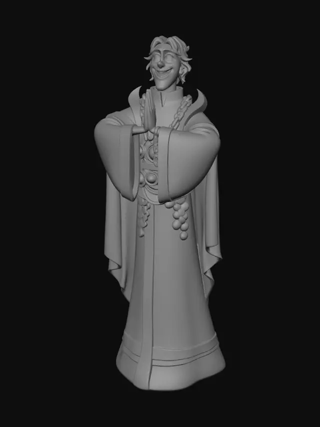 3D model for Mystic Monk