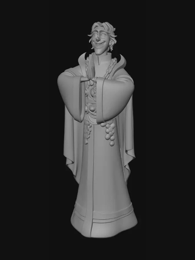 3D model for Mystic Monk