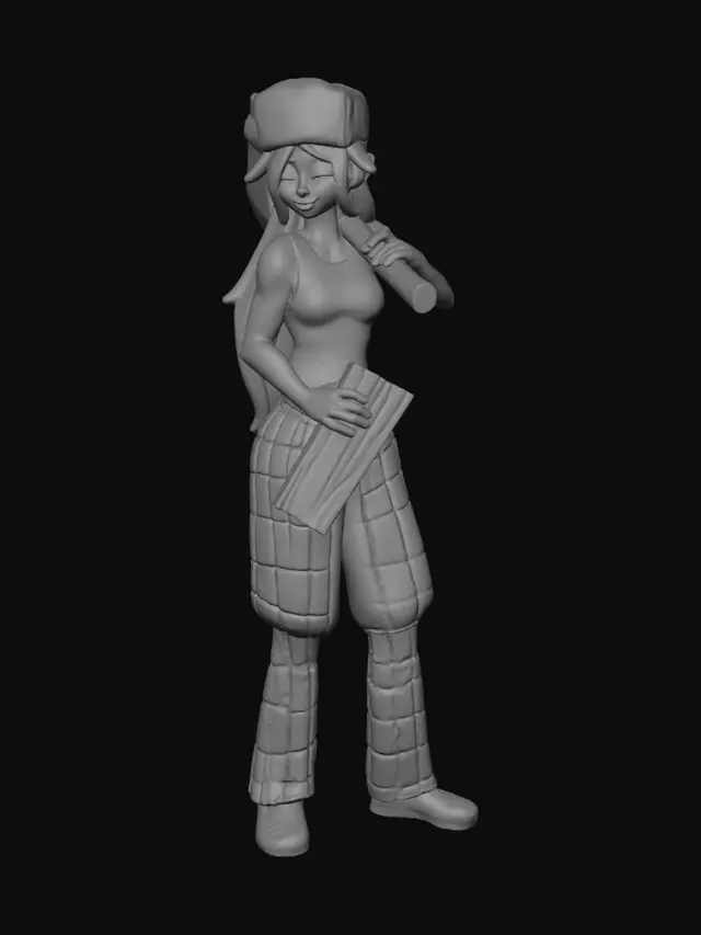 3D model for Lumberjack Lass