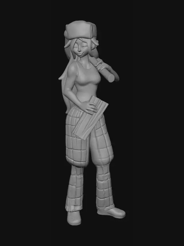 3D model for Lumberjack Lass
