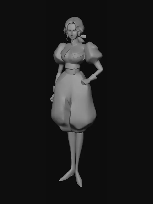 3D model for Anime Character in Formal Attire