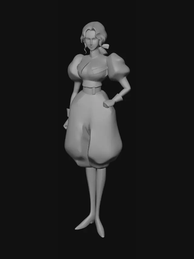 3D model for Anime Character in Formal Attire