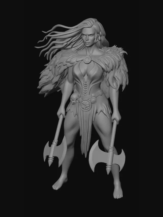 3D model for Crimson Berserker