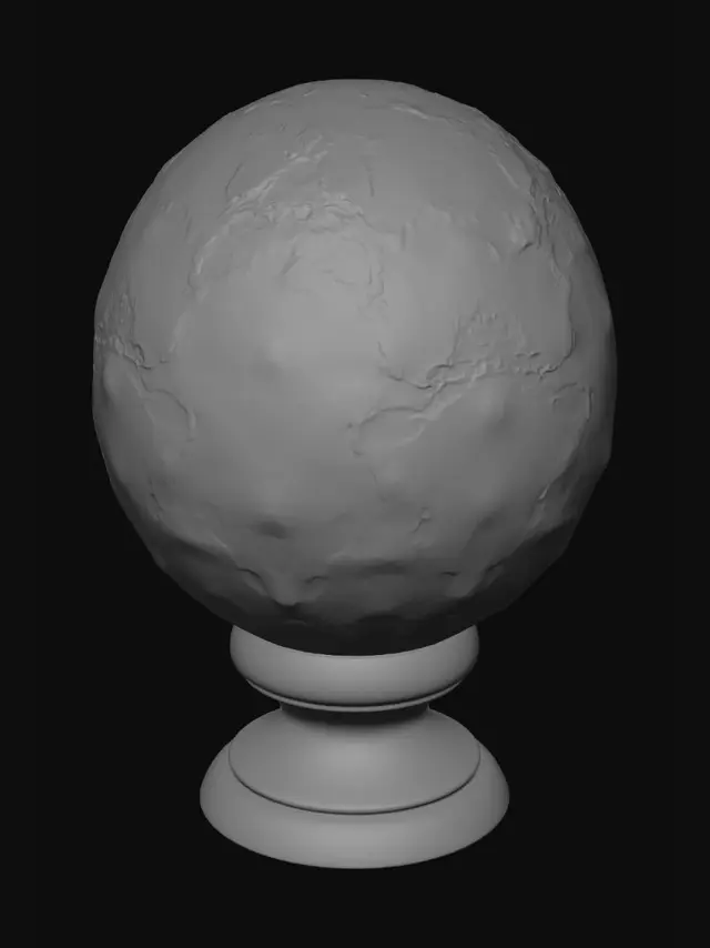 3D model for Earth on a Pedestal, #EasterEgg2026#