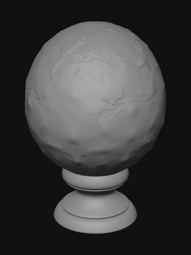 3D model for Earth on a Pedestal, #EasterEgg2026#
