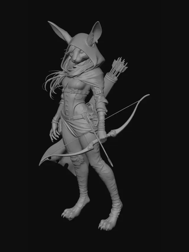 3D model for Moonlit Huntress, #EasterEgg2026#
