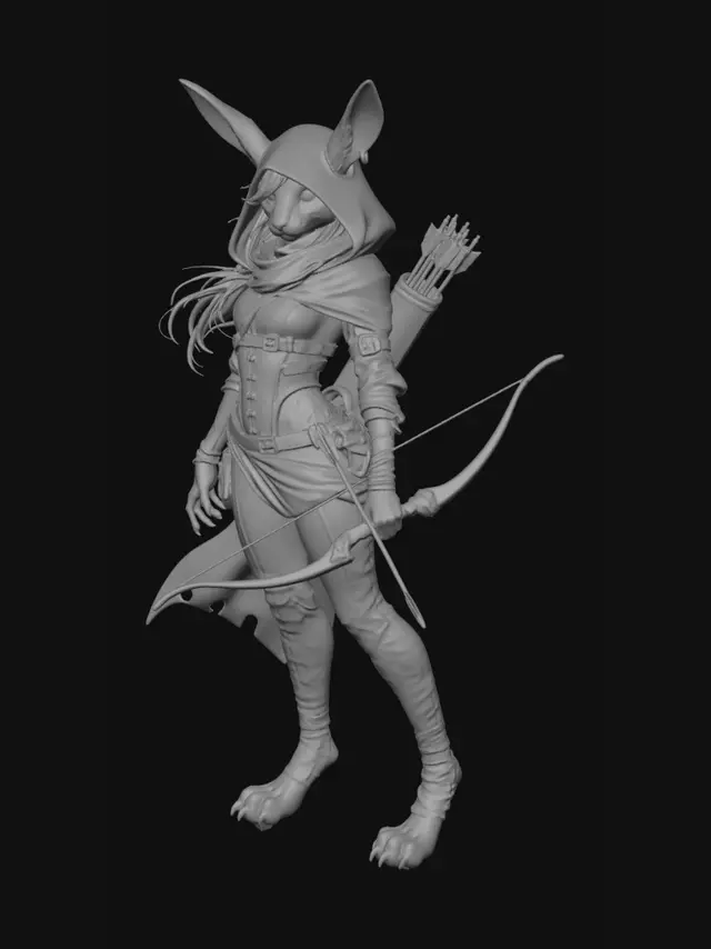 3D model for Moonlit Huntress, #EasterEgg2026#