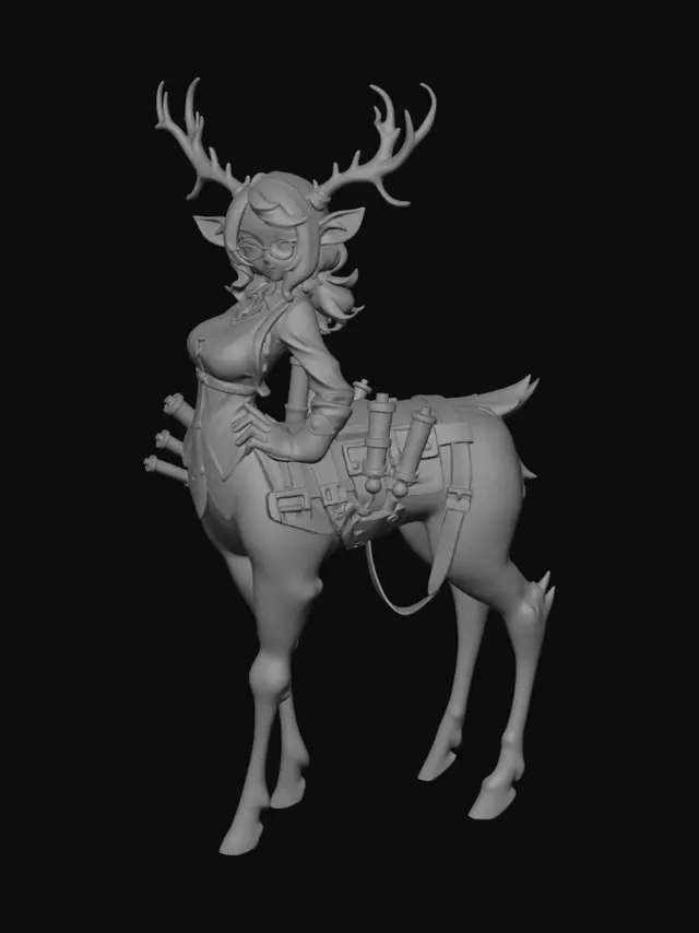 3D model for Antlered Alchemist