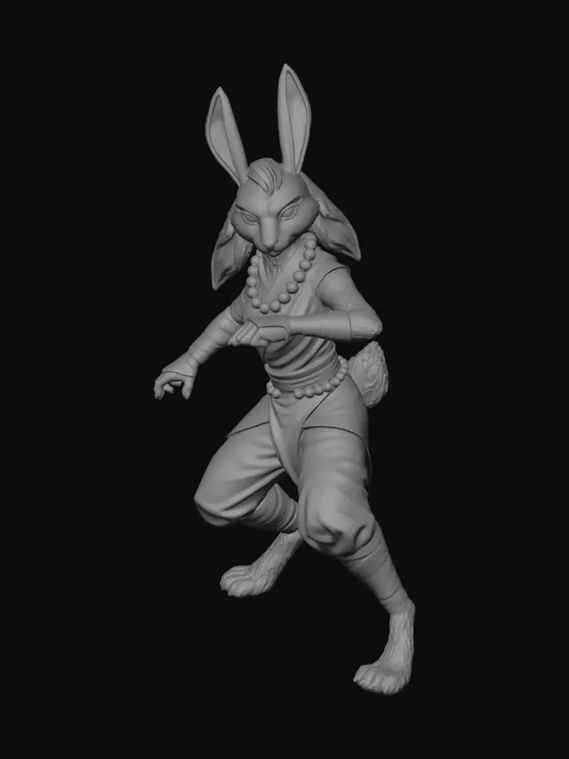 3D model for Temple Guardian Rabbit