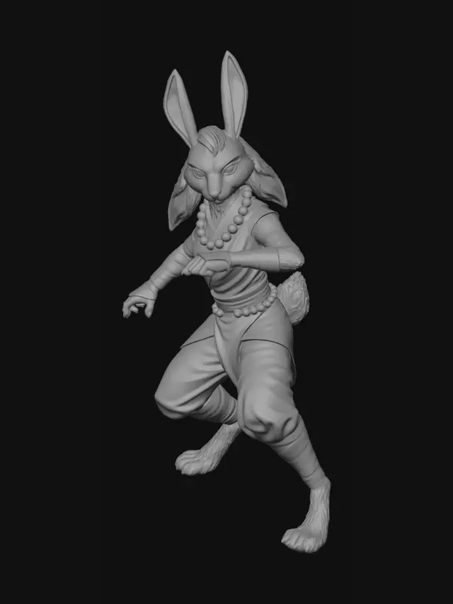 3D model for Temple Guardian Rabbit