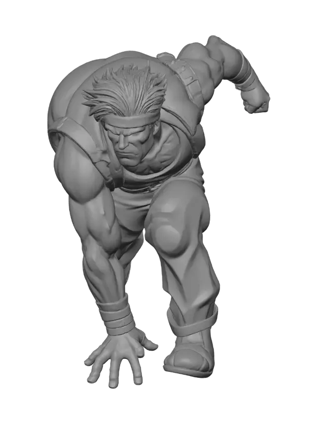 3D model for Determined Fighter