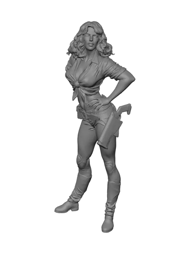 3D model for Western Heroine