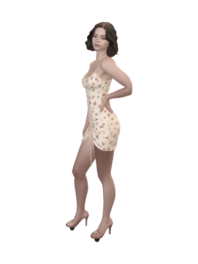 3D model for Floral Summer Portrait