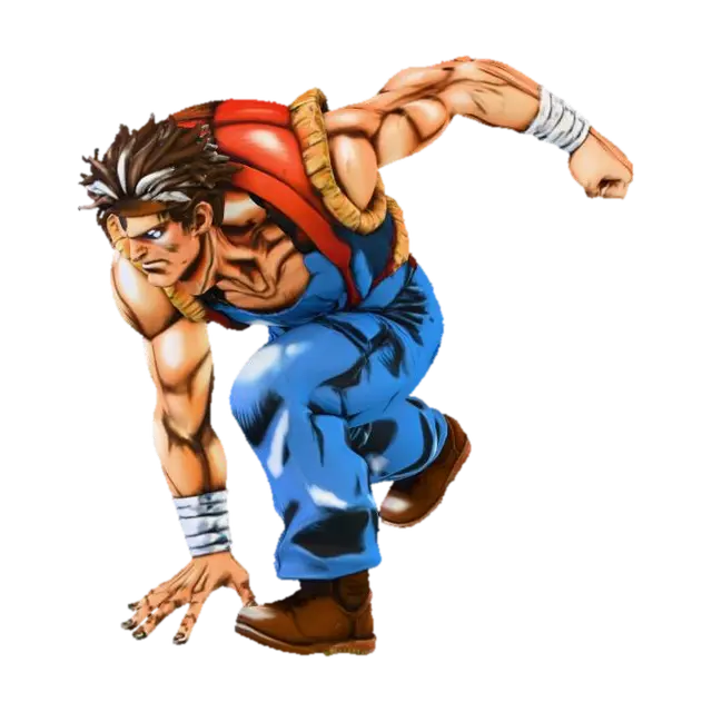 Determined Fighter 3D model, vytvořený pomocí AI