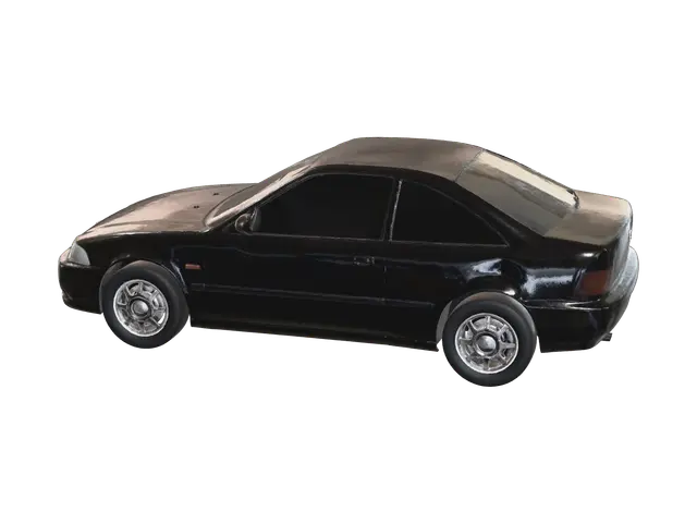 Weathered Honda Civic Ej1 3D model, vytvořený pomocí AI