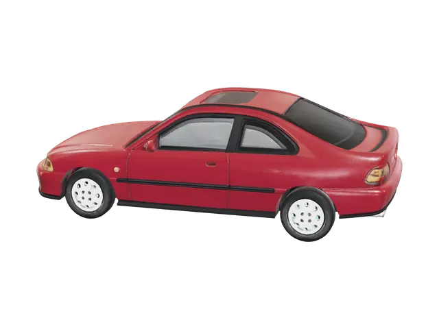 Low-Poly Honda Civic Ej1 3D model, vytvořený pomocí AI