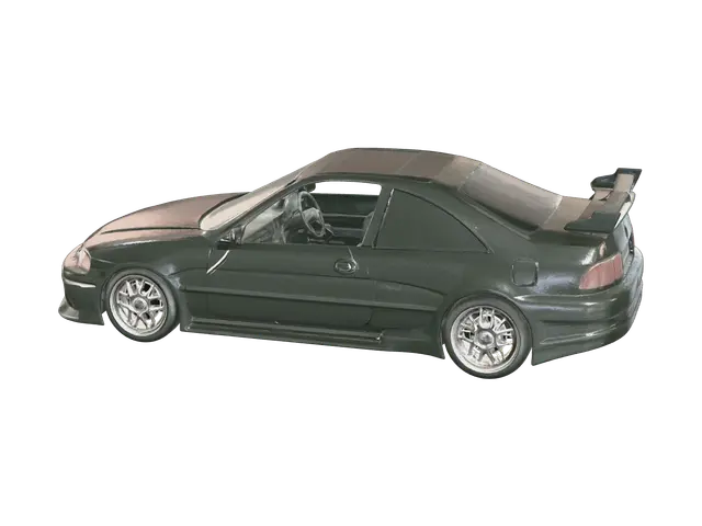 Stylized Honda Civic Ej1 3D model, vytvořený pomocí AI