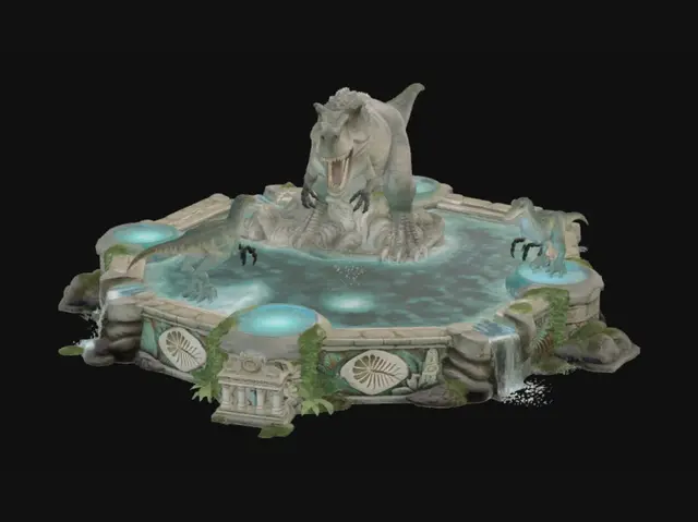 3D model for Jurassic Fountain