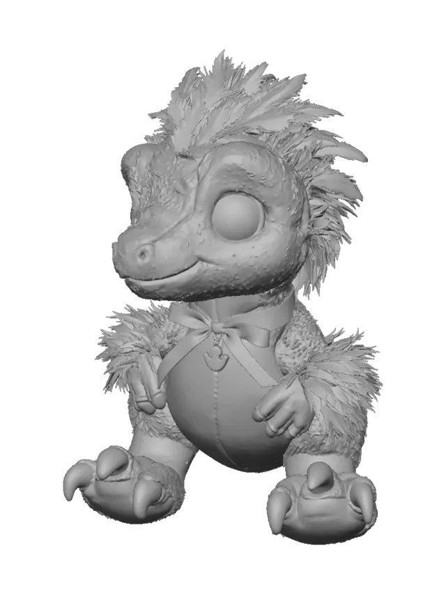 3D model for Sunlit Snuggle Dragon