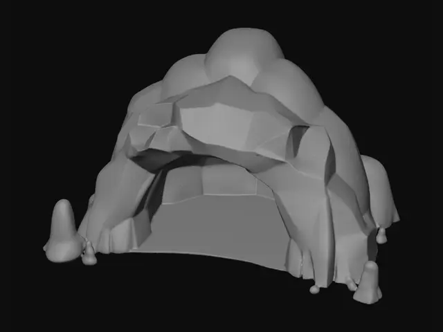 3D model for Low-Poly Ice Cave