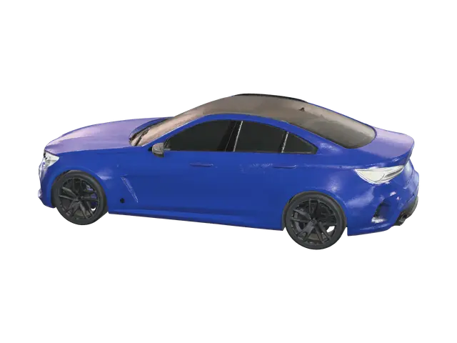 Realistic Bmw M5 3D model, vytvořený pomocí AI