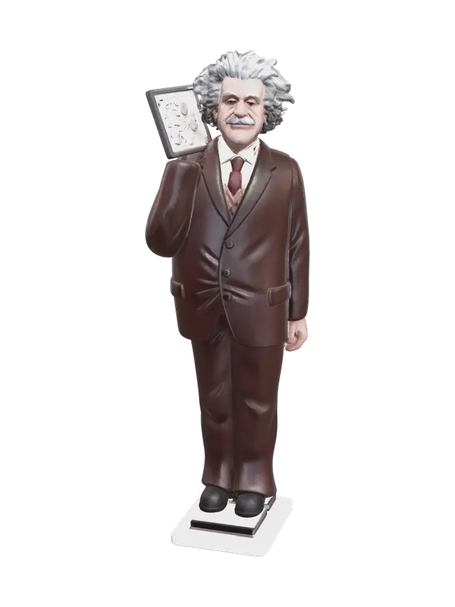 Alberteinstein - Graph-3D-modell, genererad av AI