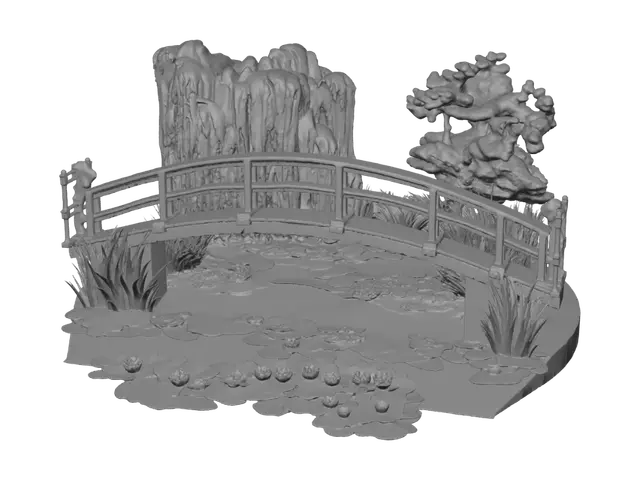 3D model for The Japanese Bridge