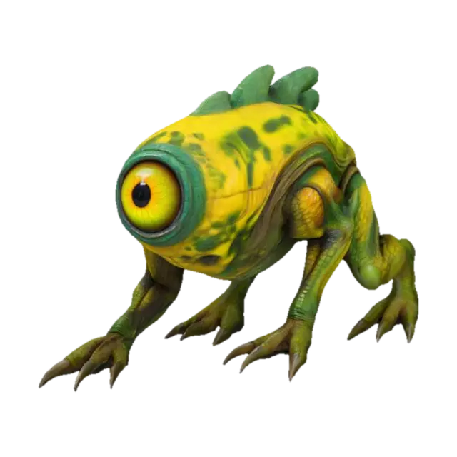 Cyclopean Lurker 3D model, vytvořený pomocí AI