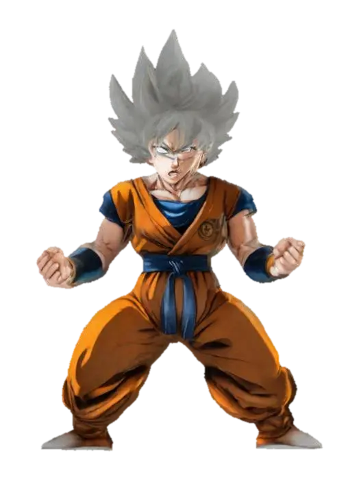 Super Saiyan Power Up - Transformation 3D model, vytvořený pomocí AI