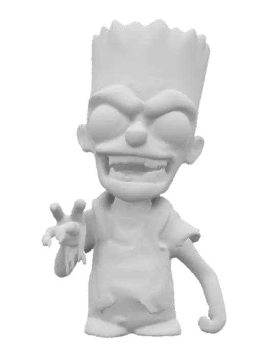 3D model for Evil zombie Realistic bart Simpson ultra realistic 
