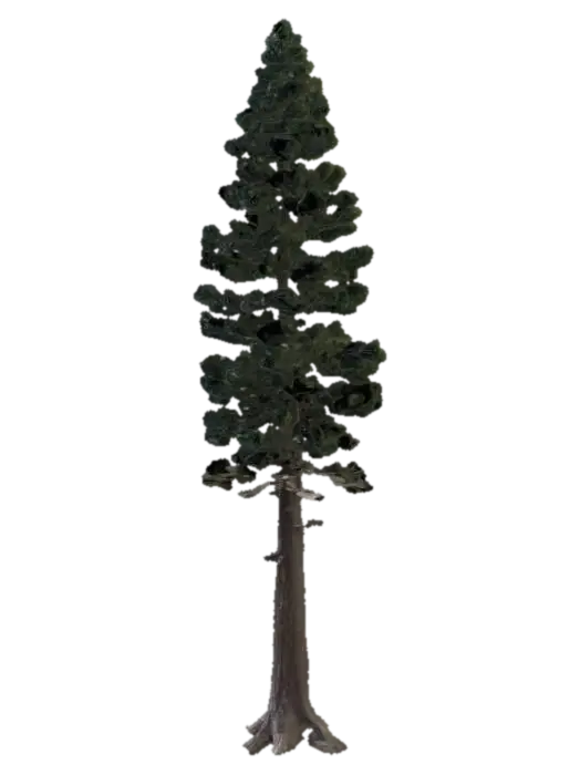 Pin tree - Outdoors model 3D, wygenerowany przez AI