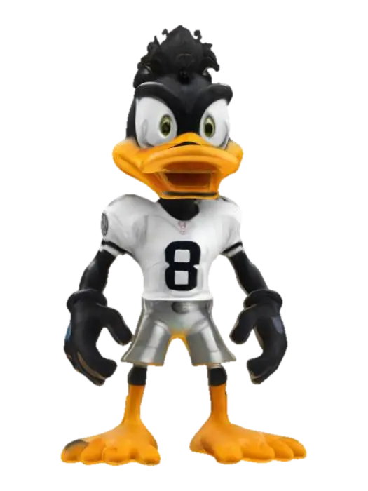 Football Fowl 3D model, vytvořený pomocí AI