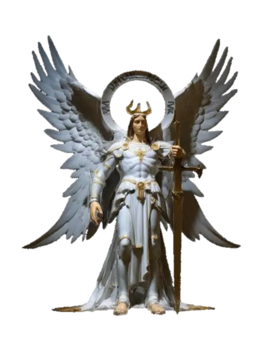 Archangel Michael - Heavenly 3D model, vytvořený pomocí AI