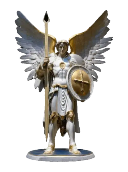 Archangel Michael - Heavenly 3D model, vytvořený pomocí AI