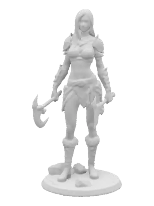 3D model for Warrior Maiden, #women#