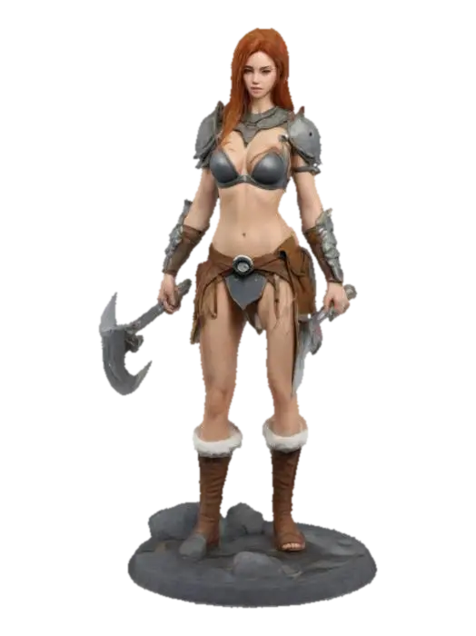 3D model for Warrior Maiden, #women#
