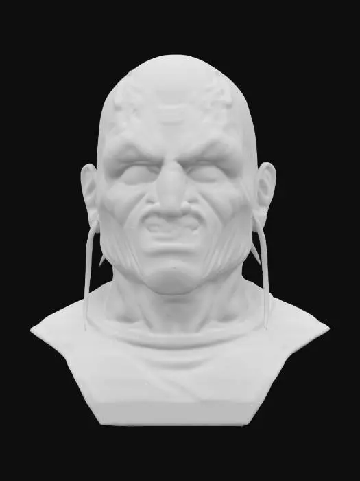 3D model for Freddy Kruger highly detailed bust  