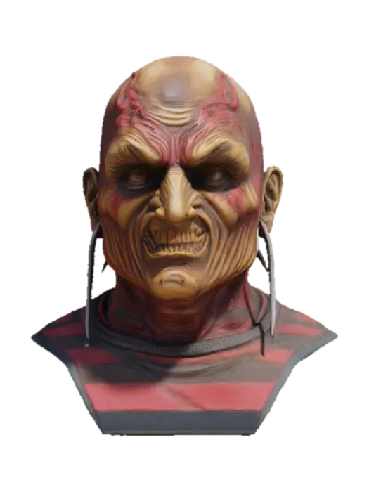 3D model for Freddy Kruger highly detailed bust  