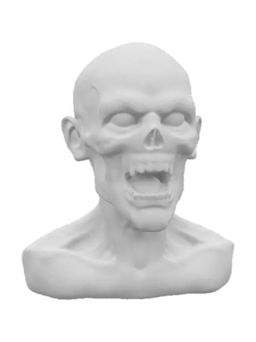 3D model for zombie caption America, Highly Detailed, Ultra Realistic, Bust