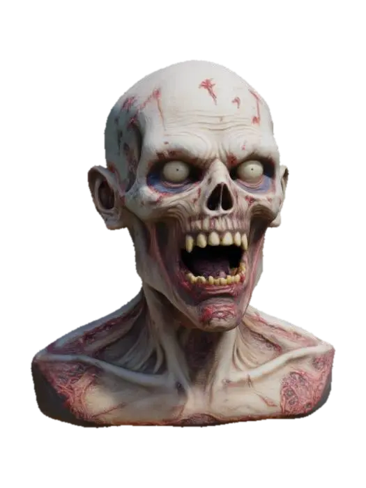 3D model for zombie caption America, Highly Detailed, Ultra Realistic, Bust