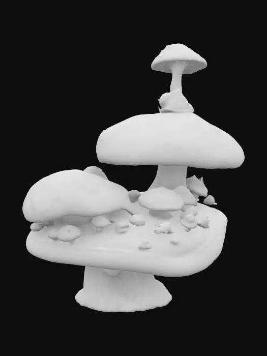 3D model for Mushroom Village Fantasy